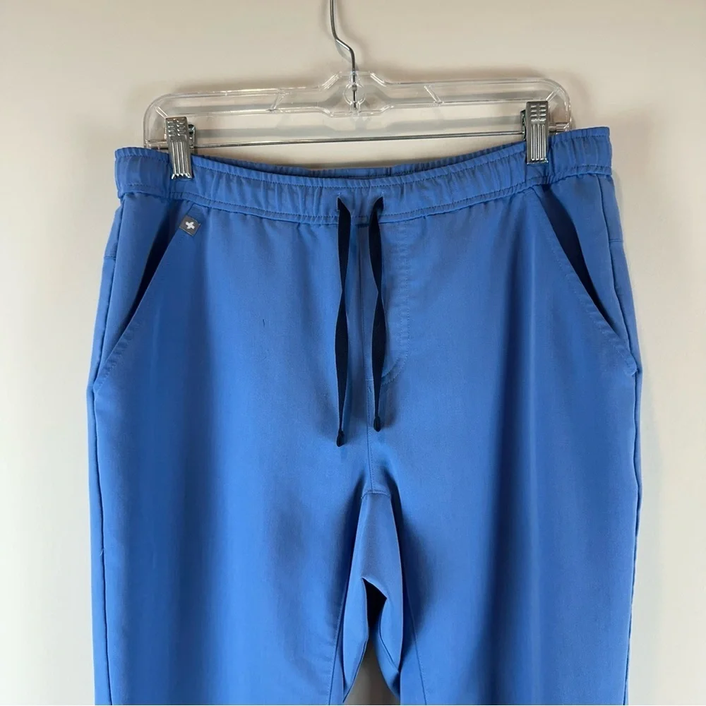 Figs Men’s Blue Tansen Jogger Medical Nursing Scrub Pants Size Medium